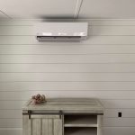 heat pump in small white room